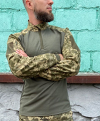 Пиксельная кофта военная Тактическая Рубашка Убакс (UBACS) с длинным рукавом пиксель ВСУ 54 (194326) - изображение 6