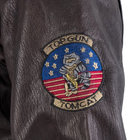 Куртка льотна шкіряна Sturm Mil-Tec Flight Jacket Top Gun Leather with Fur Collar Brown 2XL (10470009) - изображение 7