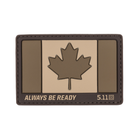 Нашивка 5.11 Tactical Canada Flag Patch Coyote (81209-120) - изображение 1