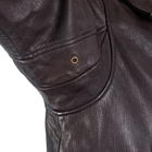 Куртка лётная кожанная Sturm Mil-Tec Flight Jacket Top Gun Leather with Fur Collar Brown M (10470009) - изображение 9