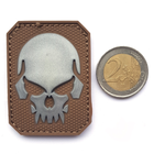 Нашивка на липучці Sturm Mil-Tec Skull Patch PVC 3D (Small) Dark Coyote (16832019) - зображення 2
