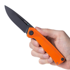 Ніж складний ANV Knives Z200 (DLC Liner lock G10 Plain edge) Orange (ANVZ200-023) - зображення 4