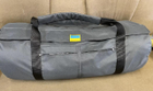 Баул сумка 120 л с клапаном Оксфорд 45W21ТТ универсальный Серый - изображение 2