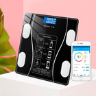 Підлогові розумні фітнес ваги до 180кг, з Bluetooth, , Чорні