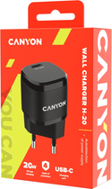 Canyon Mini Ładowarka USB-C PD H-20, czarna (CNE-CHA20B05) - obraz 4