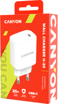 Зарядний пристрій Canyon H-20-02 USB PD Type-C White (CNE-CHA20W02) - зображення 3