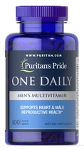 Вітаміни для чоловіків, One Daily men's Полівітаміни, Puritan's Pride, 100 капсул (PTP-13046)