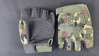 Перчатки беспалые тактические YS-J-053 рамер М (обхват 22,5-23,5 см) Камуфляж - изображение 4