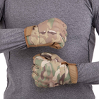 Перчатки тактические с закрытыми пальцами Zelart Military Rangers 9878 XL Camouflage Multicam - изображение 5