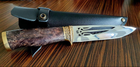 Нож в кожаном чехле Вышиванка, 30х6,5см - изображение 1