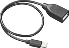 Kabel Canyon USB Typ C - USB Typ AF UC-3 0.3 m Czarny (CNE-USBC3B) - obraz 1