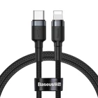 Кабель Baseus Cafule Type-C to Lightning PD 18W 1 м CATLKLF-G1 Black-Grey