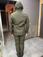 Куртка софтшел олива на флісі XL - изображение 3