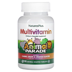 Nature's Plus, Детские жевательные мультивитамины,вкус ассорти, Source of Life, Animal Parade, 90 жевательных таблеток (NAP-29980)