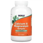 Кальцій та магній, Calcium & Magnesium, Now Foods, комплекс, 240 капс., (NOW-01252)