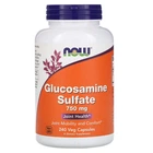 Натуральная добавка Now Foods Glucosamine Sulfate 750 мг