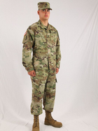 Комплект куртка+брюки огнестойкая армейская боевая форма US Army FR Мультикам L/L - изображение 1