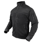 Тактична флісова куртка Condor ALPHA Mirco Fleece Jacket 601 X-Large, Чорний - зображення 1