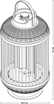 Promiennik podczerwieni Sunred D-INDO-12T Heater, Indox Dark Table, moc 1200 W czarny (8719956294037) - obraz 5