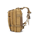 Рюкзак тактичний B02, 20л (43х24х22 см), Пісочний - зображення 12