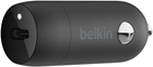 Автомобільний зарядний пристрій Belkin 20 Вт PD Black (CCA003BTBK) - зображення 4