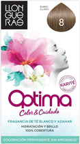 Крем-фарба для волосся без окислювача Llongueras Optima Permanent Hair Colour Ammonia Free 8 Light Blond 125 мл (8432225052014) - зображення 1