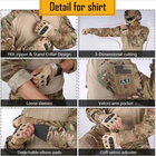 Тактический комплект демисезонный IdoGear G3 штаны ACP + рубашка UBACS + наколенники + налокотники размер L Мультикам - изображение 8