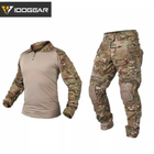 Тактический комплект демисезонный IdoGear G3 штаны ACP + рубашка UBACS + наколенники + налокотники размер М Мультикам - изображение 1