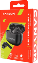 Słuchawki bezprzewodowe Canyon TWS-5 Czarne (CNS-TWS5B) - obraz 5