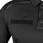 Поло футболка тактична польова повсякденна футболка для силових структур XXXL Чорний (SK-N1801XXXLS) - зображення 7