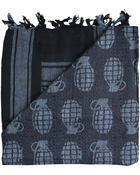Арфатка шемаг тактична польовий шарф бавовняний KOMBAT 110x115см чорний (SK-Nkb-grs-blkS) - зображення 2