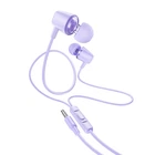 Наушники проводные Hoco Discoverer universal earphones with mic M107 purple