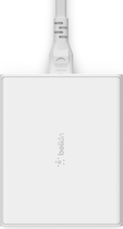 Настільний зарядний пристрій Belkin 108 Вт з 4 портами USB і GaN білий (WCH010VFWH) - зображення 4