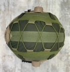 Чехол кавер нгу для баллистического шлема каски типу FAST mich 2000 олива - изображение 1