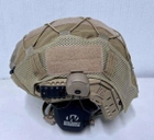 Чехол кавер койот для баллистического шлема каски типу FAST mich 2000 - изображение 3