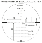 Приціл оптичний Vortex Diamondback Tactical FFP 4-16x44 EBR-2C MRAD (DBK-10027) - изображение 5
