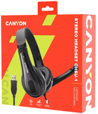 Słuchawki Canyon CHSU-1 USB Czarne (CNS-CHSU1B) - obraz 5