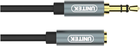 Kabel Unitek miniJack 3,5 mm (M) - 3,5 mm (F) 1 m Czarny (Y-C932ABK) - obraz 2
