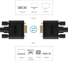 Kabel Unitek Premium VGA HD15 M/M 3 m Czarny (Y-C504G) - obraz 2