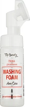 Пінка для вмивання зі щіточкою для проблемної шкіри обличчя Top Beauty Washing Foam Acne Care 150 мл (4820169183446)