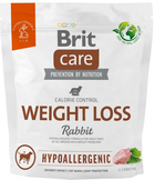 Karma sucha dla psów Brit care hypoallergenic weight loss 1 kg królik (8595602559183) - obraz 1