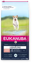 Karma sucha dla psów Eukanuba senior small, medium grain free ryba oceaniczna 12 kg (8710255188980) - obraz 1