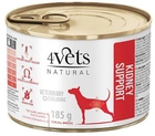 Mokra karma dla psów z niewydolnością nerek 4Vets Natural Kidney Support indyk 0.185 kg (5902811741132) - obraz 1