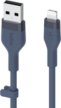 Кабель Belkin USB-A - Lightning Silicone 2 м Blue (CAA008BT2MBL) - зображення 3