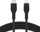 Kabel Belkin USB-C - Lightning Silikon 2 m Czarny (CAA009BT2MBK) - obraz 1