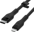 Kabel Belkin USB-C - Lightning Silikon 2 m Czarny (CAA009BT2MBK) - obraz 4