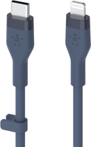 Кабель Belkin USB-C - Lightning Silicone 3 м Blue (CAA009BT3MBL) - зображення 3