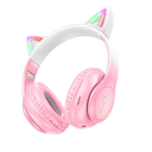 Бездротові навушники Bluetooth HOCO Cat ears W42, рожеві - зображення 2