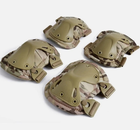 Комплект захисту тактичної наколінники, налокітники F001, камуфляж - зображення 3