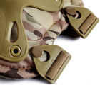 Комплект захисту тактичної наколінники, налокітники F001, камуфляж - зображення 6